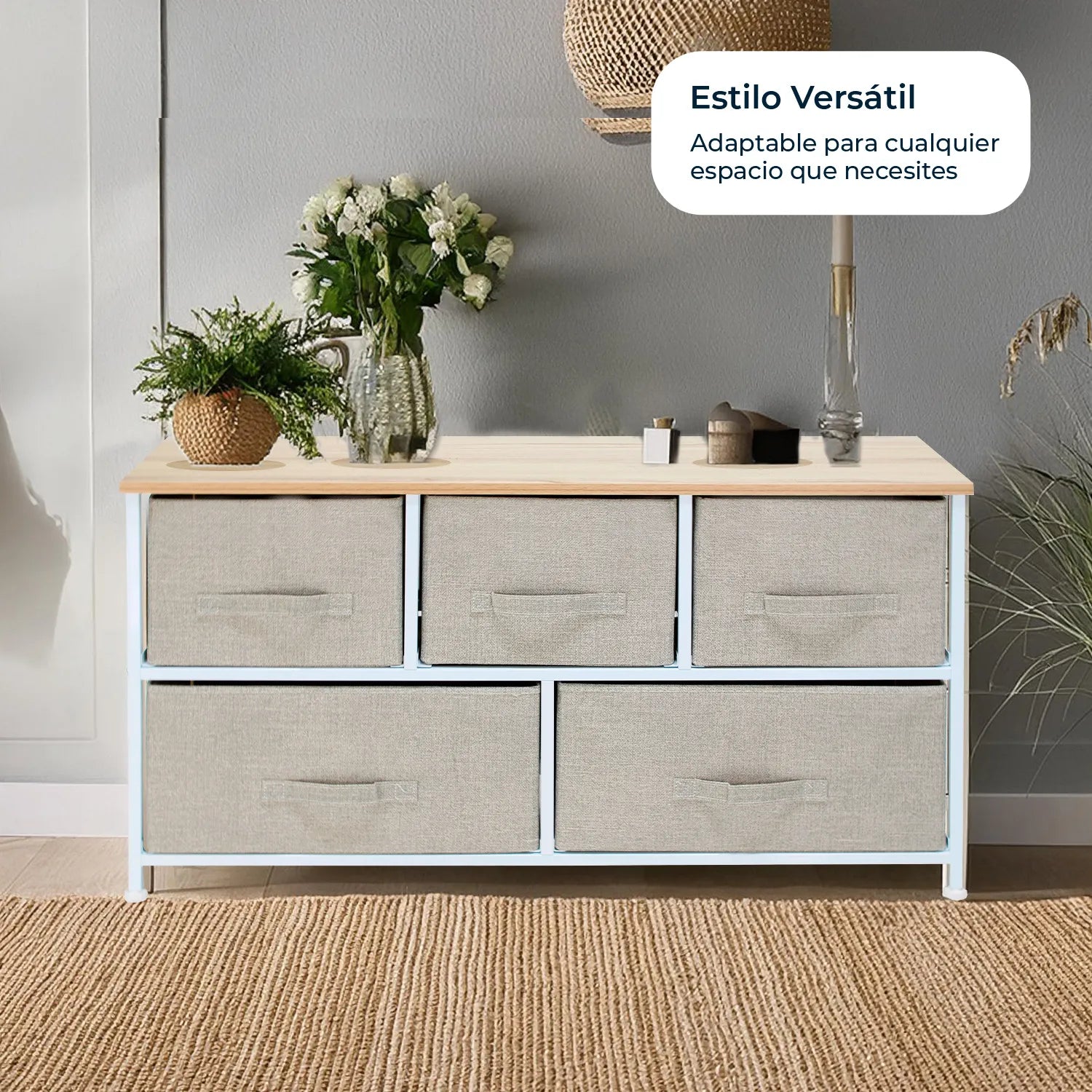 Credenza Carintia 5 Cajones